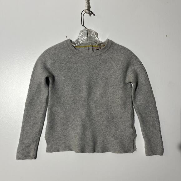 Kein Pure Merino Wool Crew Neck Gray Button Up Back Pullover Sweater Women’s S - Picture 1 of 7